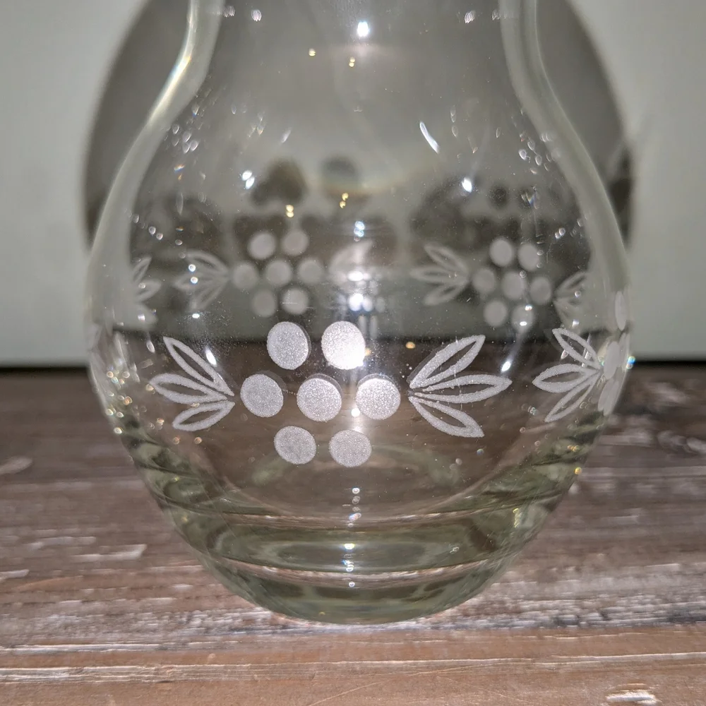Vintage Stylesetter St Paulo Floral Etched Crystal ~4